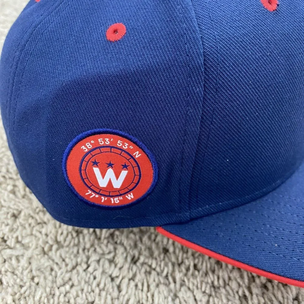 Washington Capitals Hat 2023 NHL Draft Fanatics Pro SnapBack Navy Side Patch Csp